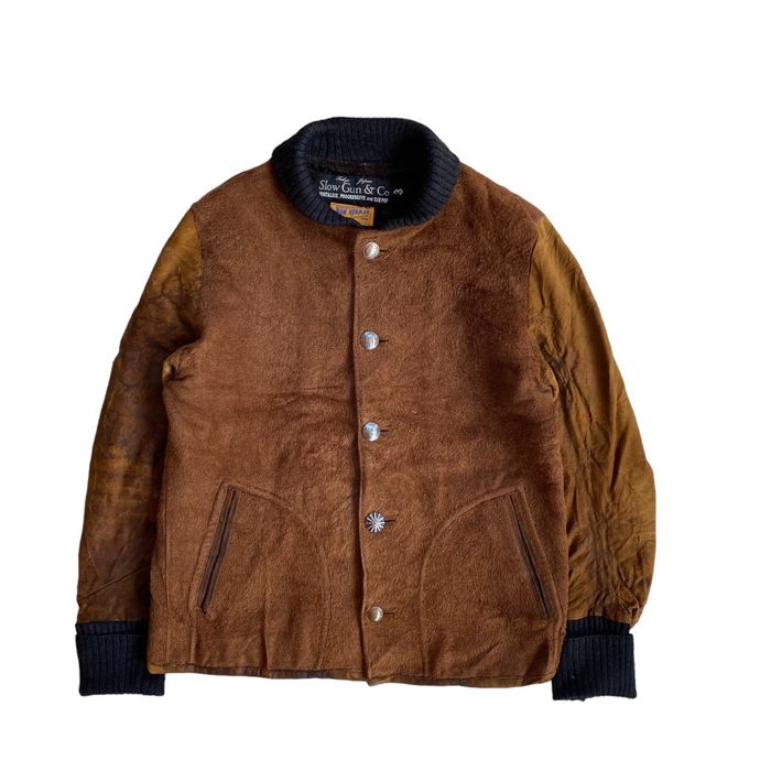 Ron Herman Slow Gun x Ron Herman Mohair Leather Jacket | Grailed