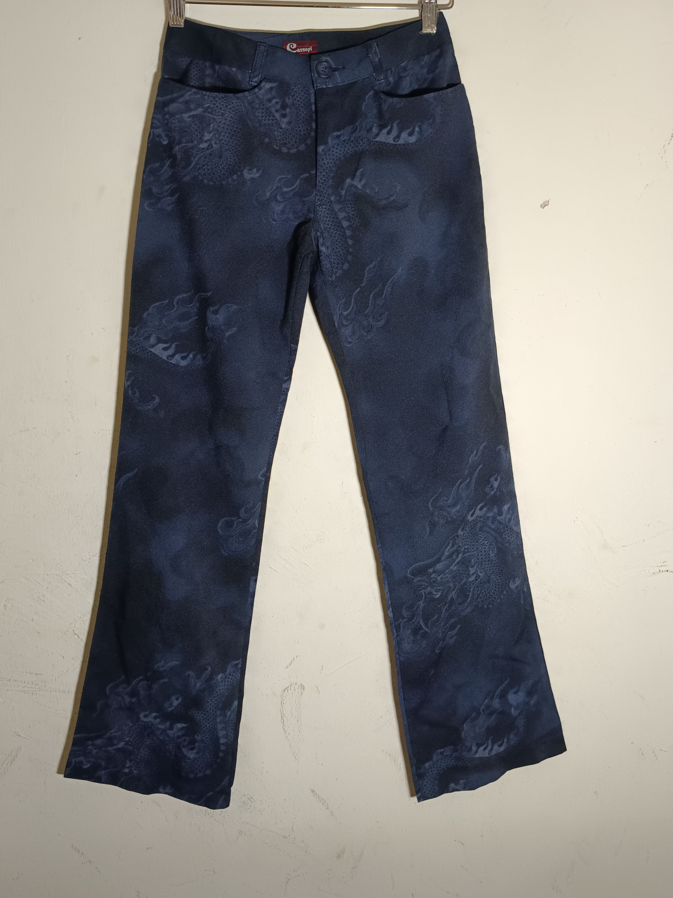 14th Addiction × If Six Was Nine × Le Grande Bleu (L.G.B.) Japanese Y2K Pants Dragon Size US 26 / EU 42 - 3 Thumbnail