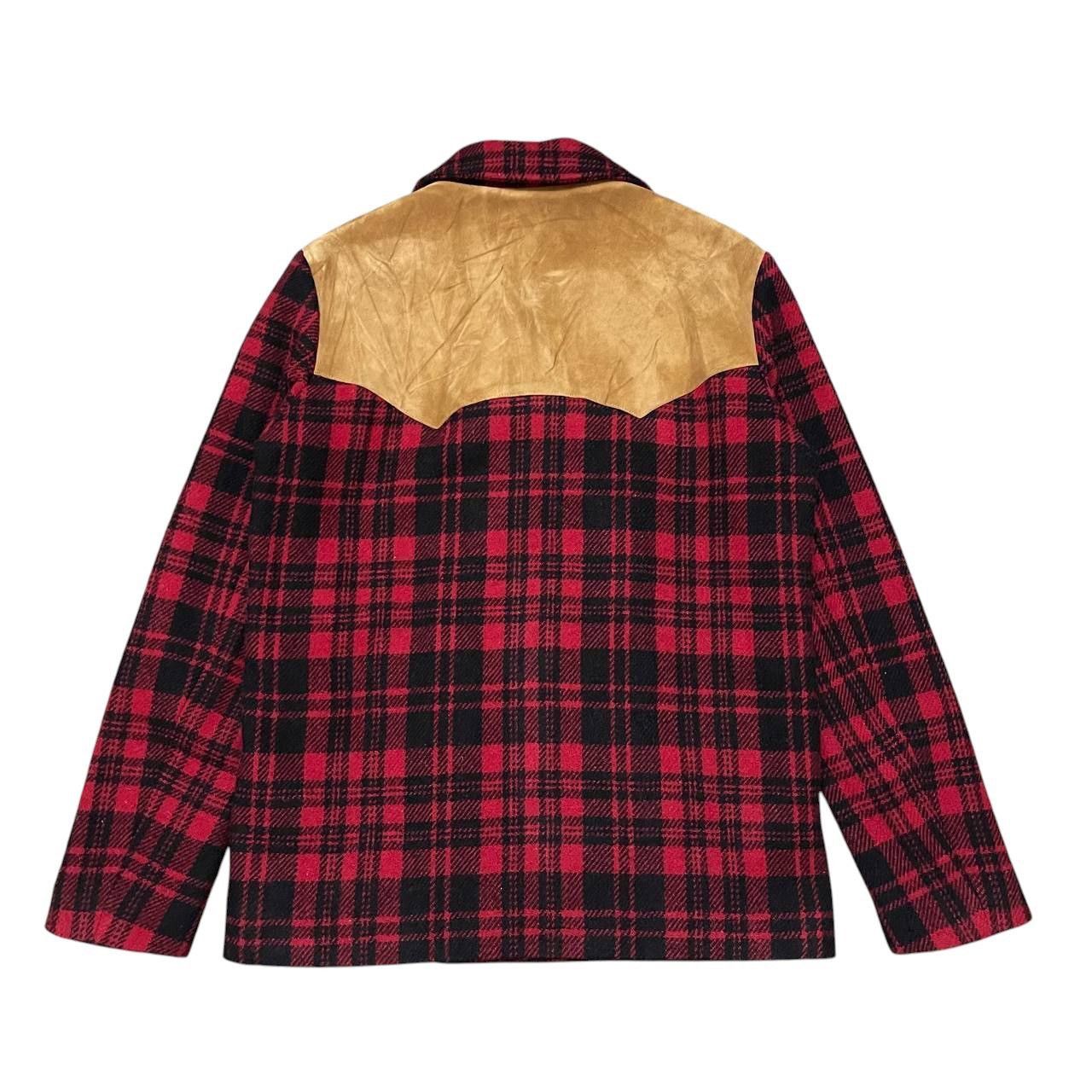 Saint Laurent Paris Runway FW14 SLP Hedi Slimane Western Coat Checked Suede Size US M / EU 48-50 / 2 - 16 Thumbnail