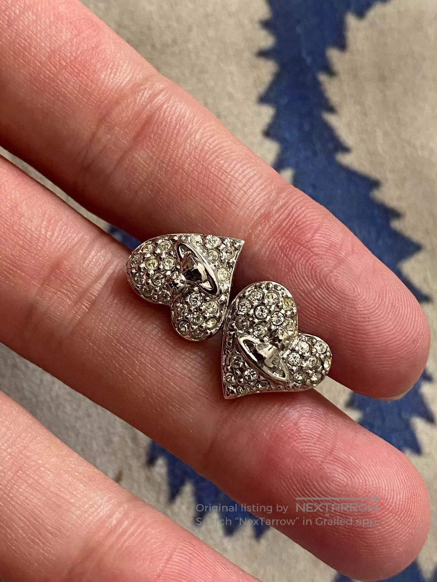 Vivienne Westwood vivienne westwood heart-shaped diamond earrings. Size ONE SIZE - 1 Thumbnail