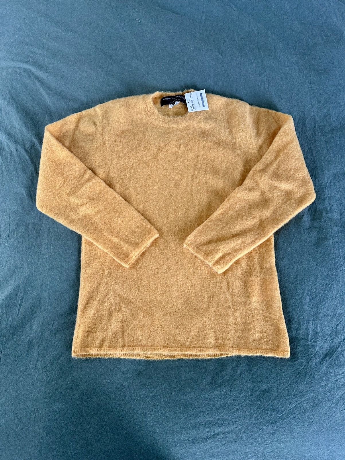 Comme des Garcons × Comme des Garcons Homme Plus Comme des Garcons Homme Plus CDGHP Yellow Sweater Mohair Size US L / EU 52-54 / 3 - 1 Thumbnail