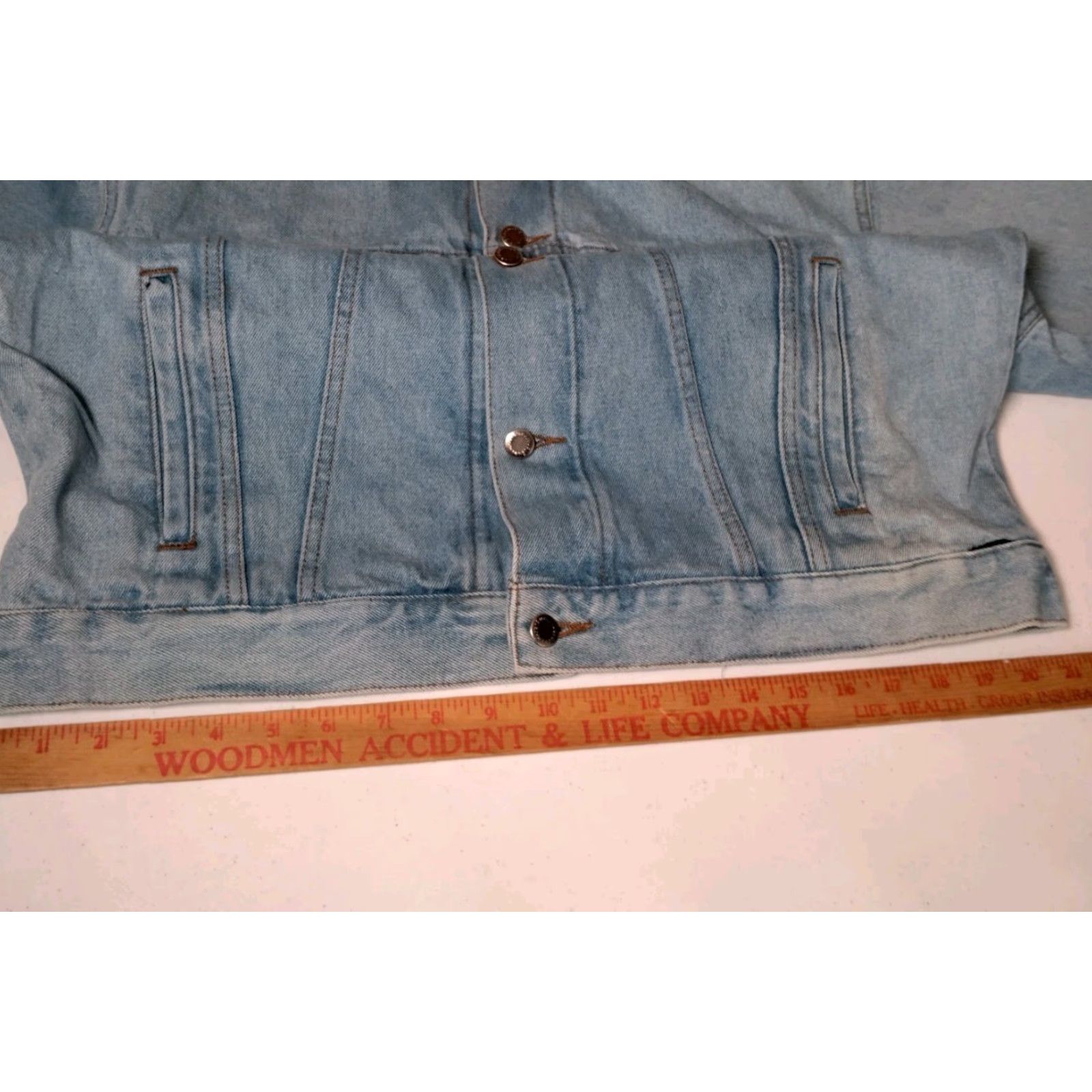 Wrangler VINTAGE Wrangler Hero Jean Jacket Men Medium Blue Denim Casual Trucker Jacket Fall Winter Seasonal Size US 31 - 5 Thumbnail