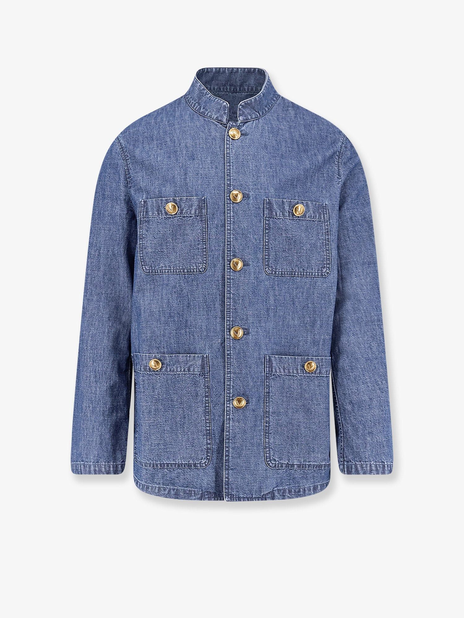 Valentino Valentino Denim Sahariana Jacket Size US L / EU 52-54 / 3 - 1 Thumbnail