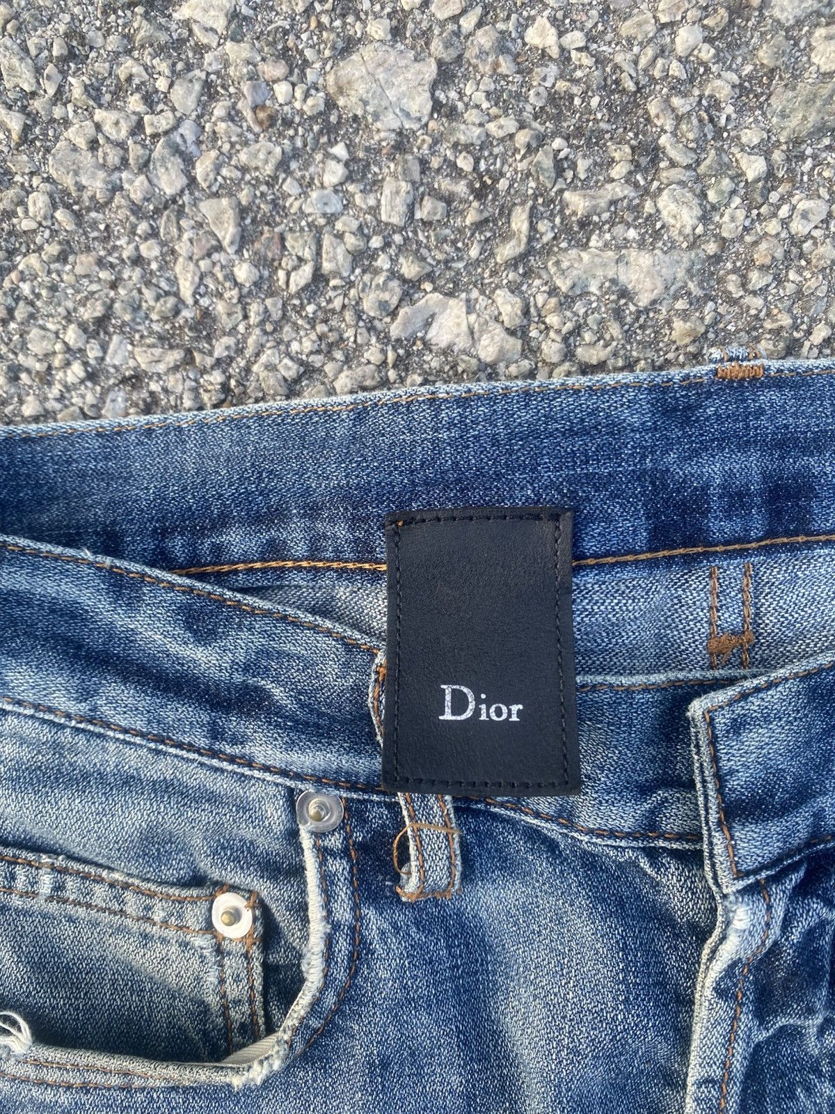 Dior SS08 DIOR HOMME Hedi Slimane Distressed Jeans Size US 29 - 13 Thumbnail