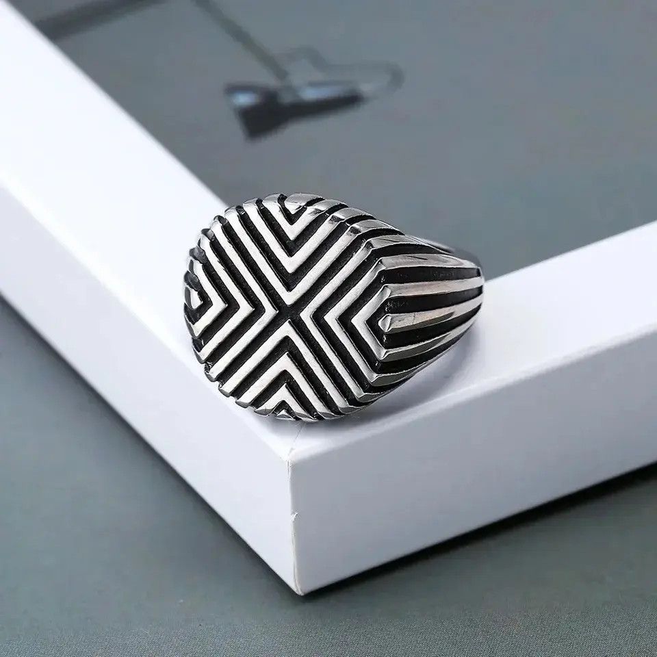 Jewelry Fashion Retro Men's Ring Size ONE SIZE - 1 Thumbnail