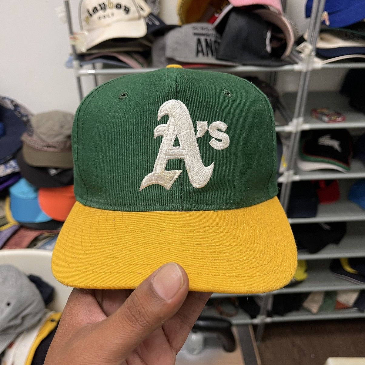 MLB 🔥NEED SOLD ASAP🔥vintage Oakland athletic snapback hat Size ONE SIZE - 2 Thumbnail