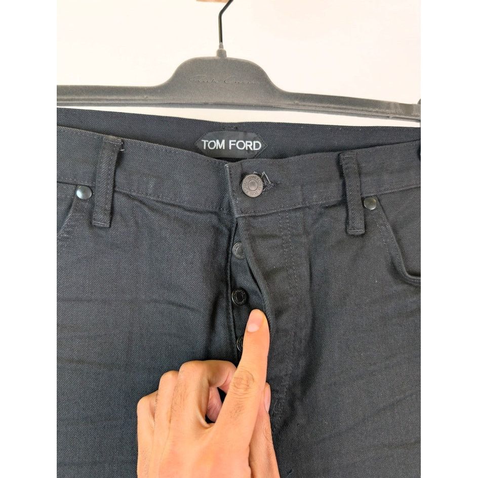 Tom Ford o1rshd1 Tapered Fit Denim Jeans in Black Size US 36 / EU 52 - 7 Thumbnail