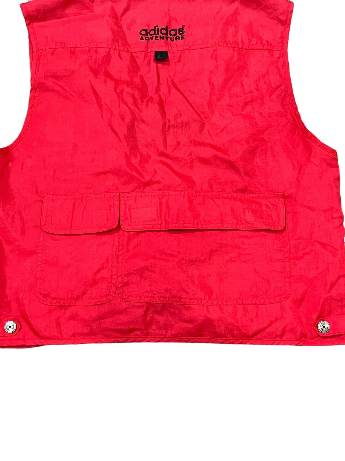 Adidas × Vintage 90s Adidas adventure multi pocket outdoor nylon vest Size US L / EU 52-54 / 3 - 4 Thumbnail