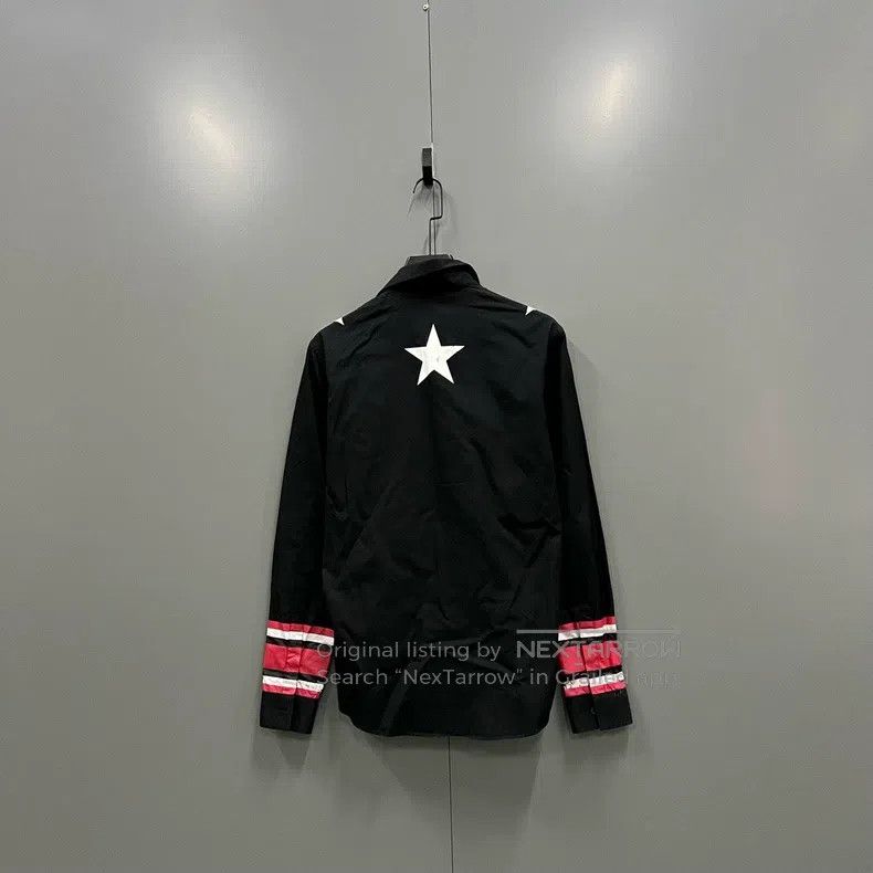 Givenchy Givenchy Black Star Print Shirt - Size 37 Size US M / EU 48-50 / 2 - 2 Thumbnail