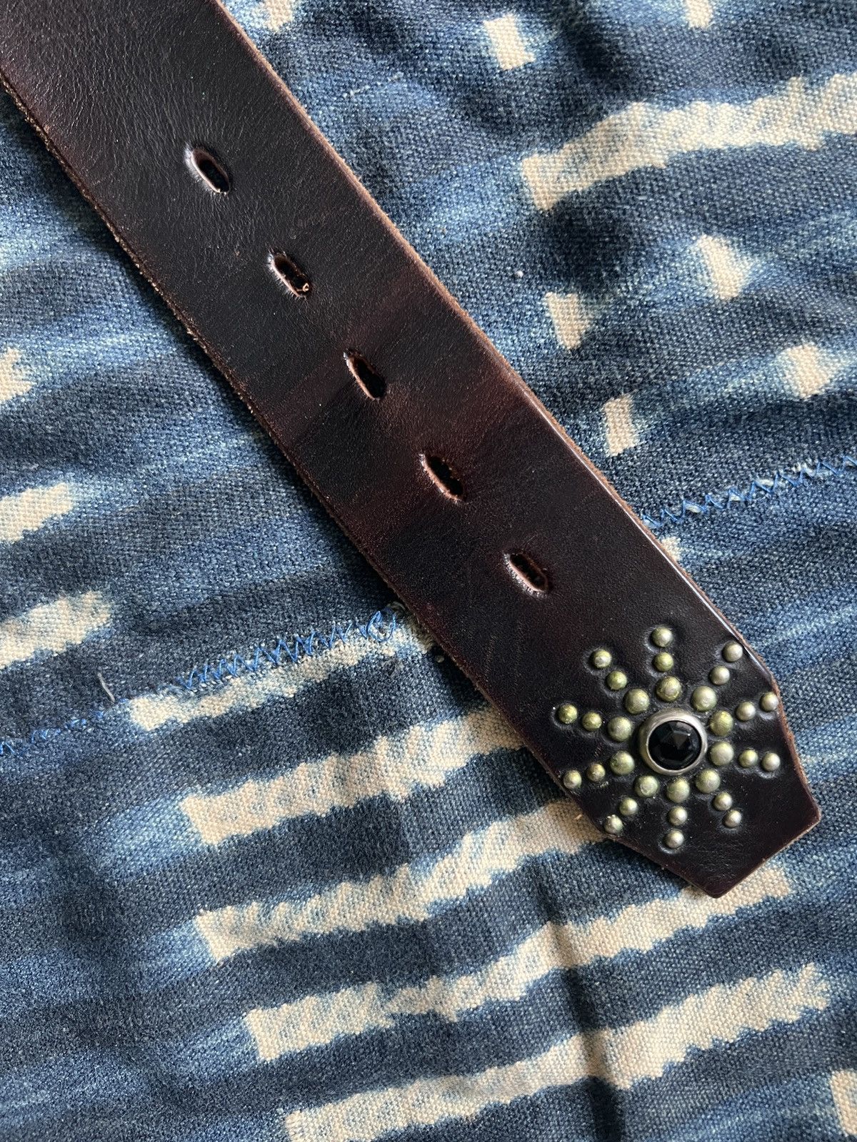 Hollywood Trading Company HTC Studded Belt Hollywood Tranding Co. Supreme RRL Size 34 - 5 Thumbnail
