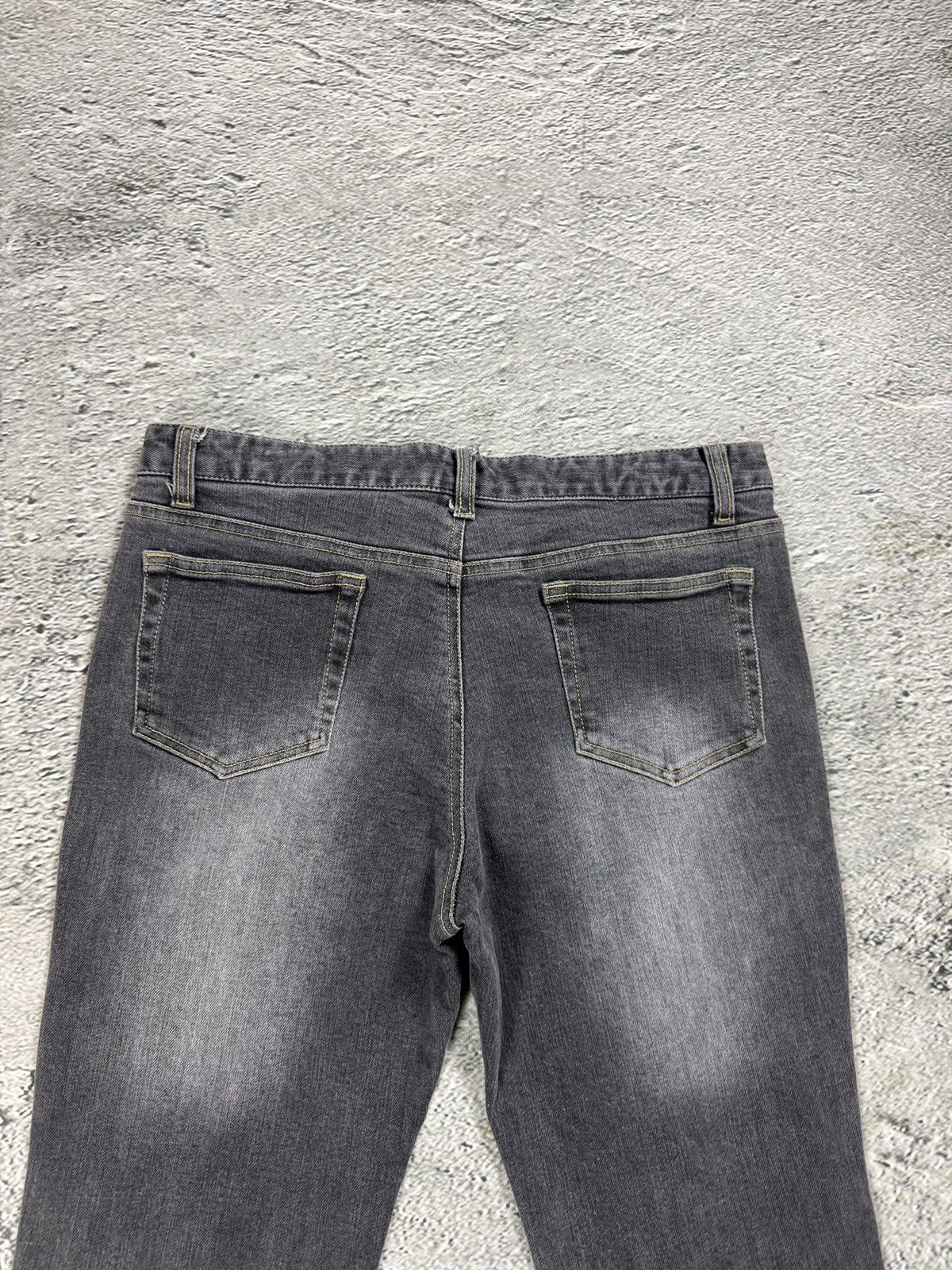 Vintage Vintage Y2K flared grey jeans studded Size US 30 / EU 46 - 6 Thumbnail