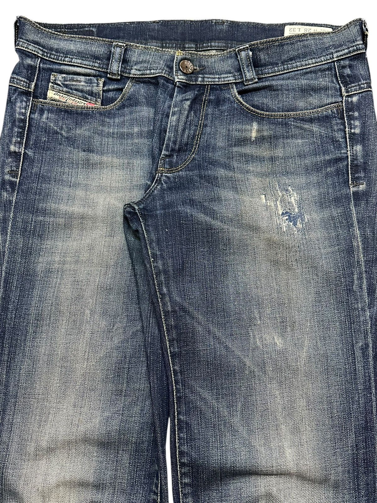 Diesel Vintage Diesel Industry Blue Faded Wash Style Jeans Size US 31 - 4 Thumbnail