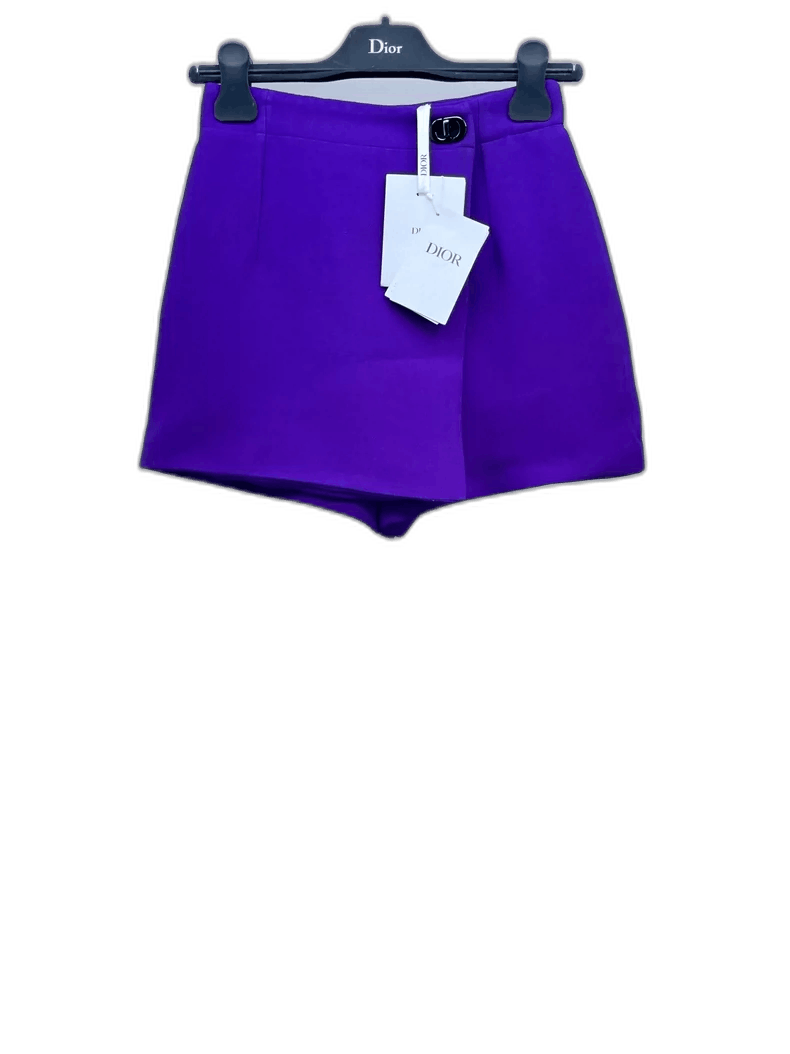 Dior Dior Purple Skirt Pants with CD Buckle Size 34" / US 12 / IT 48 - 1 Thumbnail