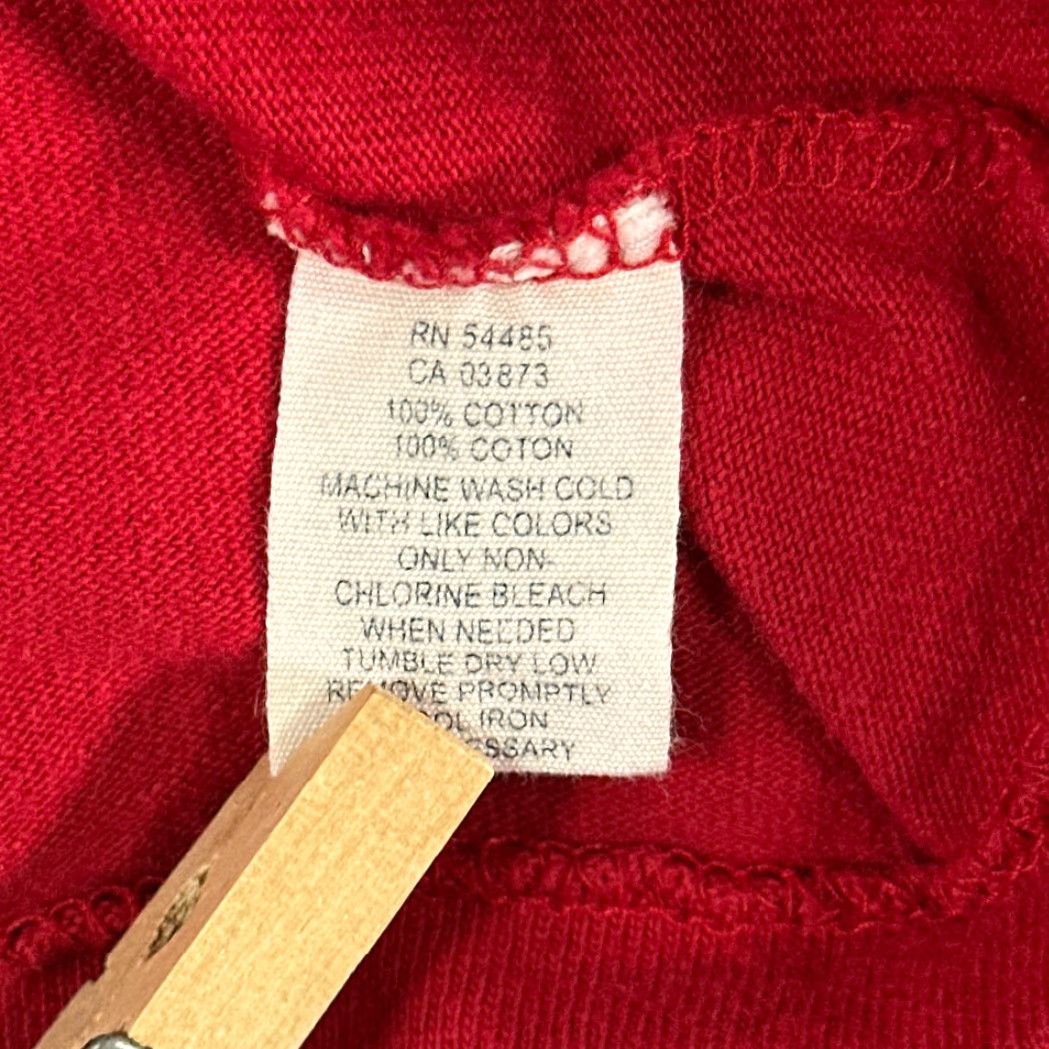 American Eagle Outfitters American Eagle Outfitters Shirt Adult LARGE Red Washington Henley Retro Square Logo Long Sleeve Regular Cotton Tee Size US L / EU 52-54 / 3 - 7 Thumbnail