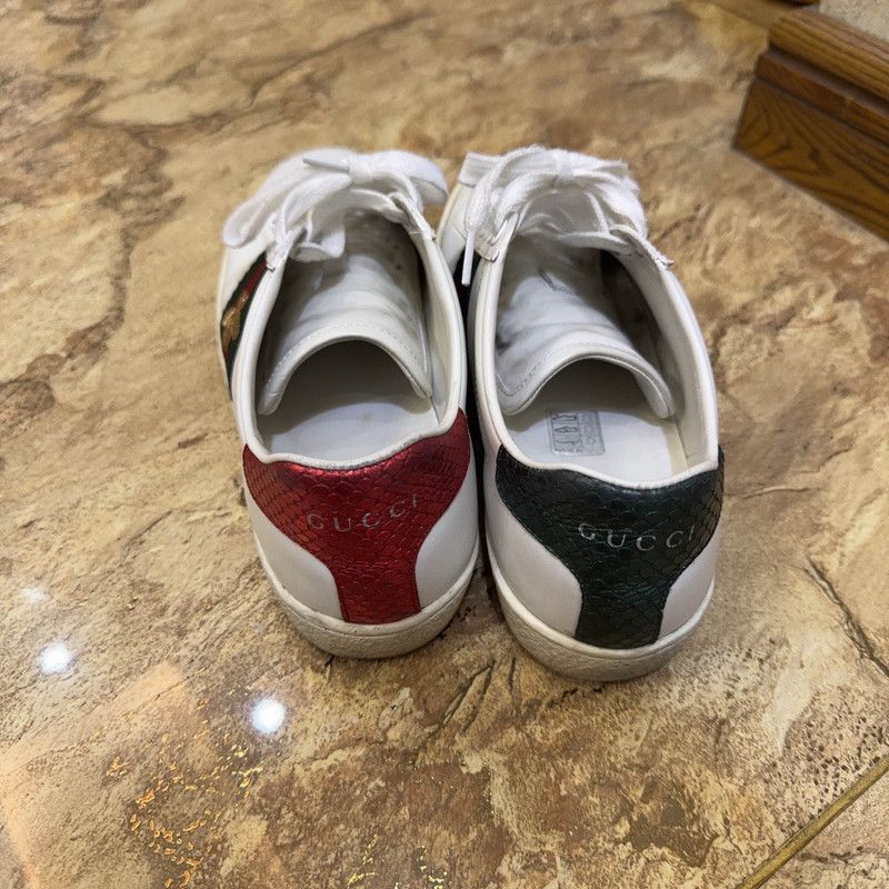 Gucci Gucci White Leather Fashion Sneakers -2508 Size US 6.5 / EU 39-40 - 3 Thumbnail