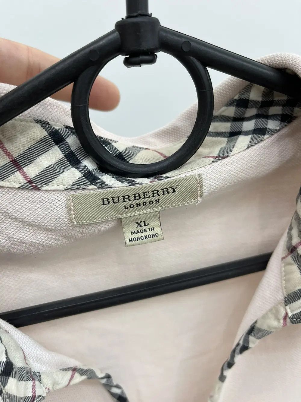 Burberry Burberry London Nova Check Pink Cotton Polo Shirt Size XL / US 12-14 / IT 48-50 - 2 Thumbnail