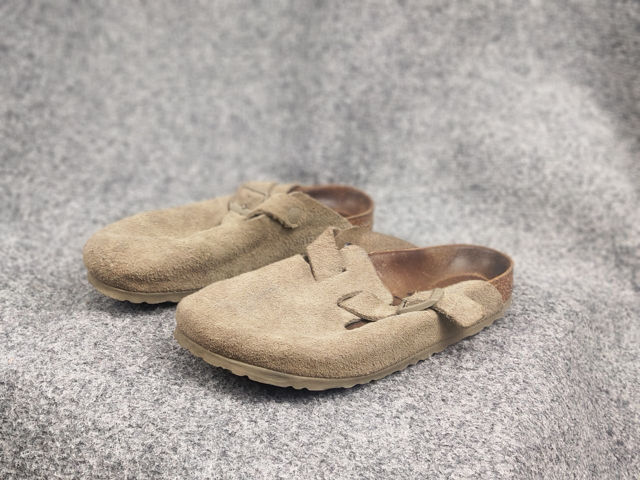 Birkenstock Vintage Birkenstock boston soft leather taupe sandal Shoes Size US 8 / IT 38 - 7 Thumbnail