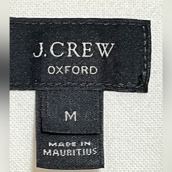J.Crew J.Crew Slim Fit Oxford Shirt – White w/ Blue Collar – Size M Size US M / EU 48-50 / 2 - 3 Thumbnail