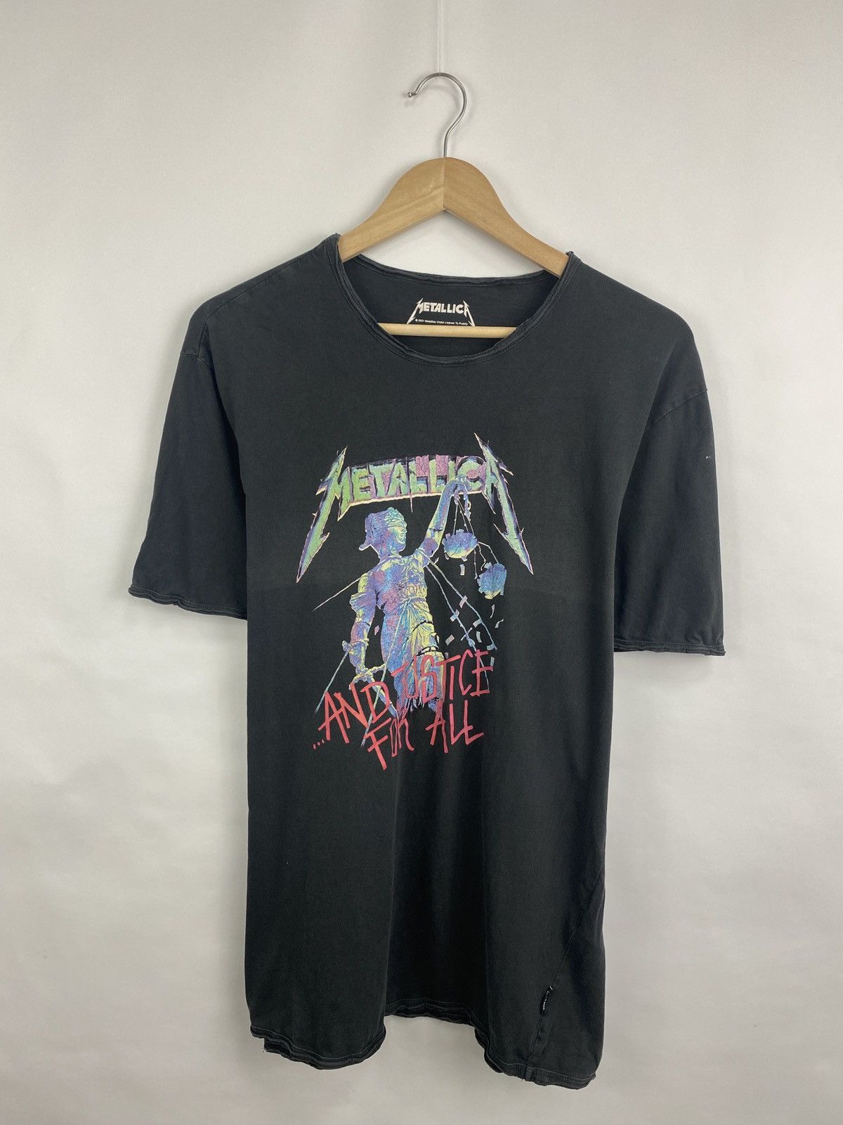 Metallica 🇺🇸💀 Vintage Metallica And Justice For All Rock Band T-Shirt Size US L / EU 52-54 / 3 - 3 Thumbnail