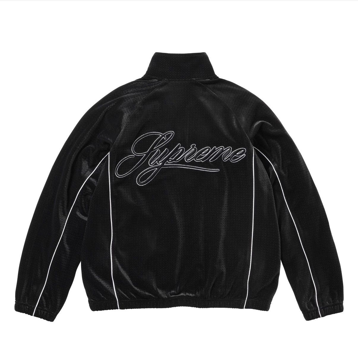 Supreme Supreme SS26 Velour Tack Jacket Black Sm Size US S / EU 44-46 / 1 - 2 Thumbnail