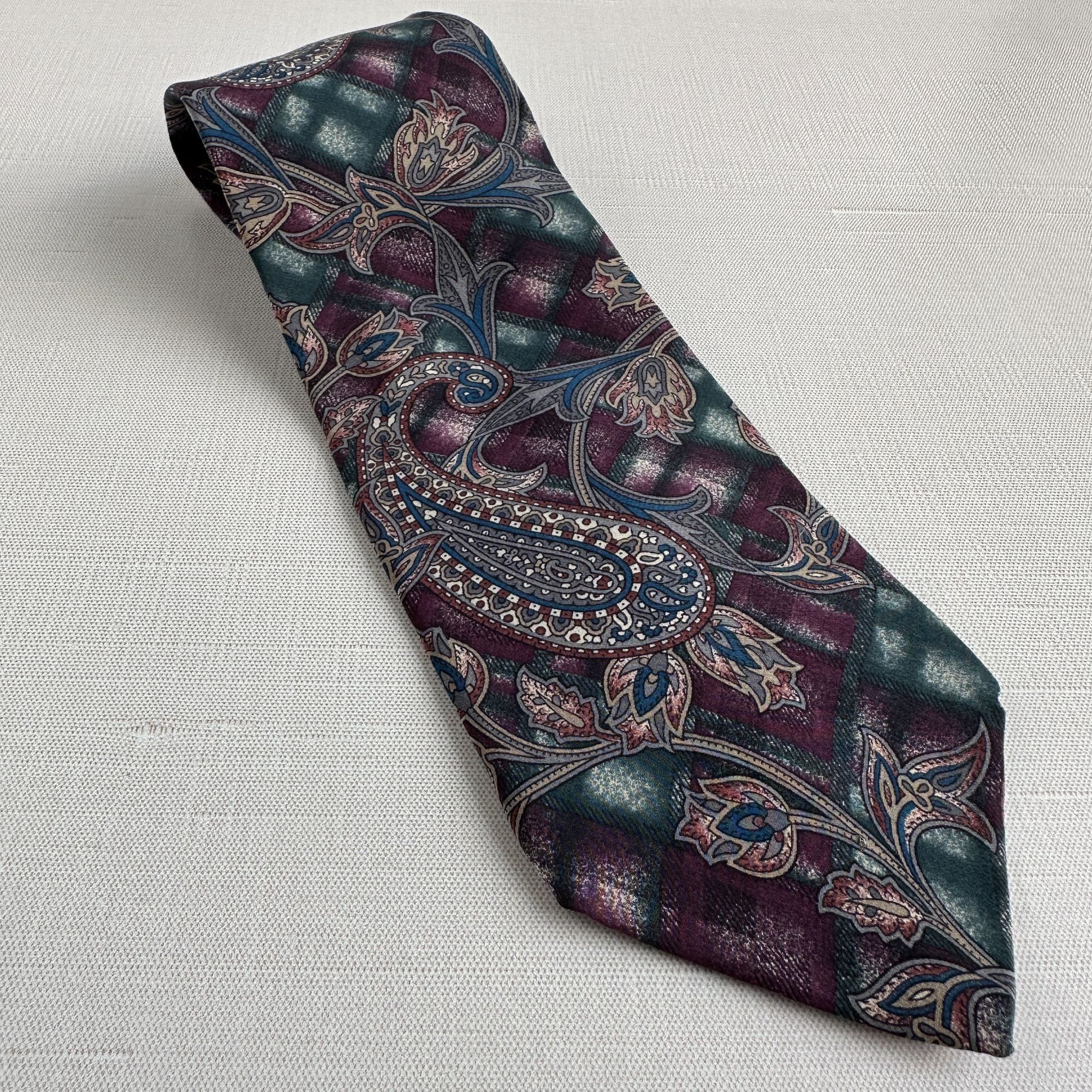 Bill Blass Bill Blass Silk Paisley Tie 57" Size ONE SIZE - 9 Thumbnail