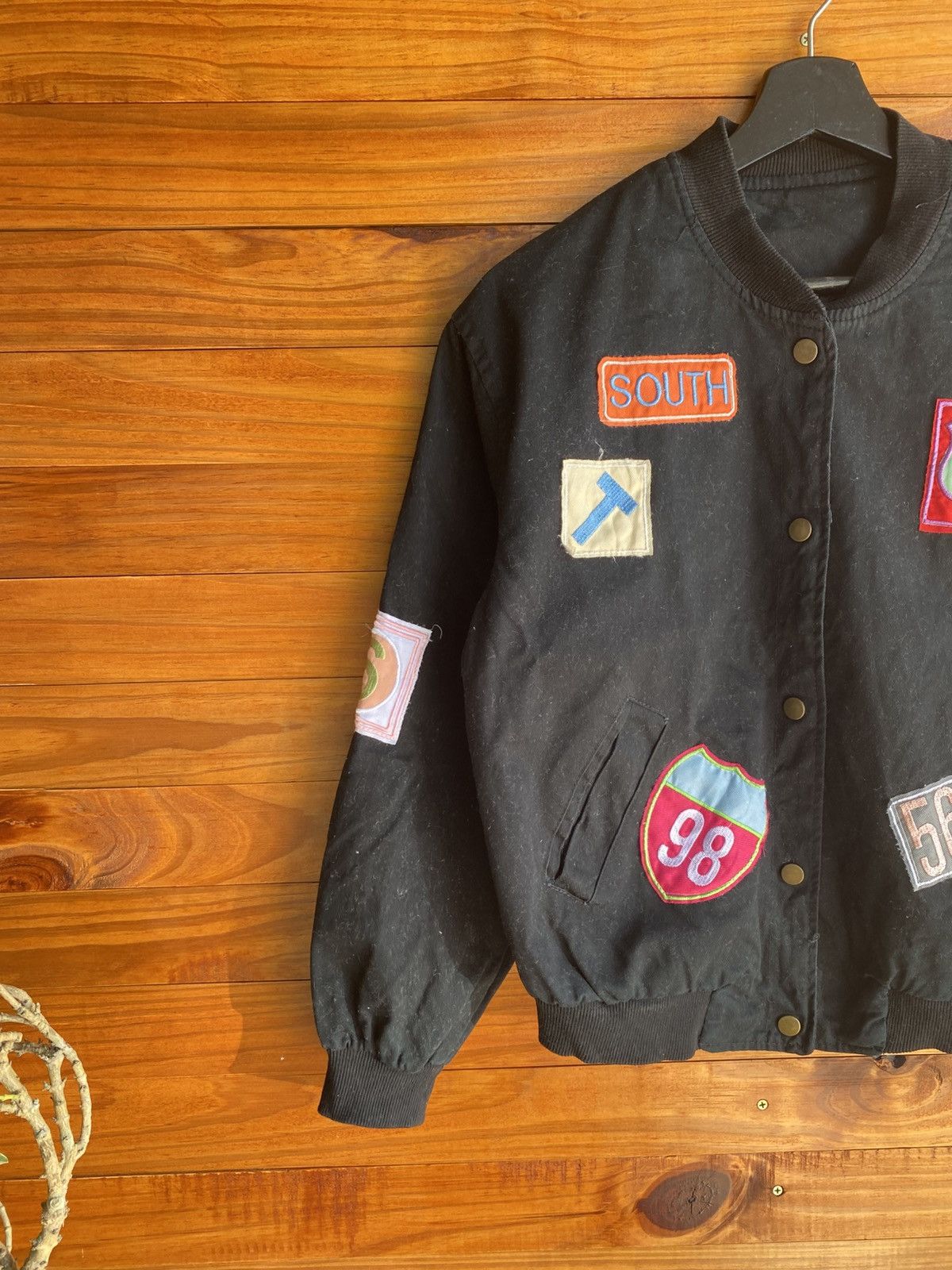 Japanese Brand Vintage I.N. Express by Nobuo Ikeda Black with Multi Patches Size US S / EU 44-46 / 1 - 7 Thumbnail