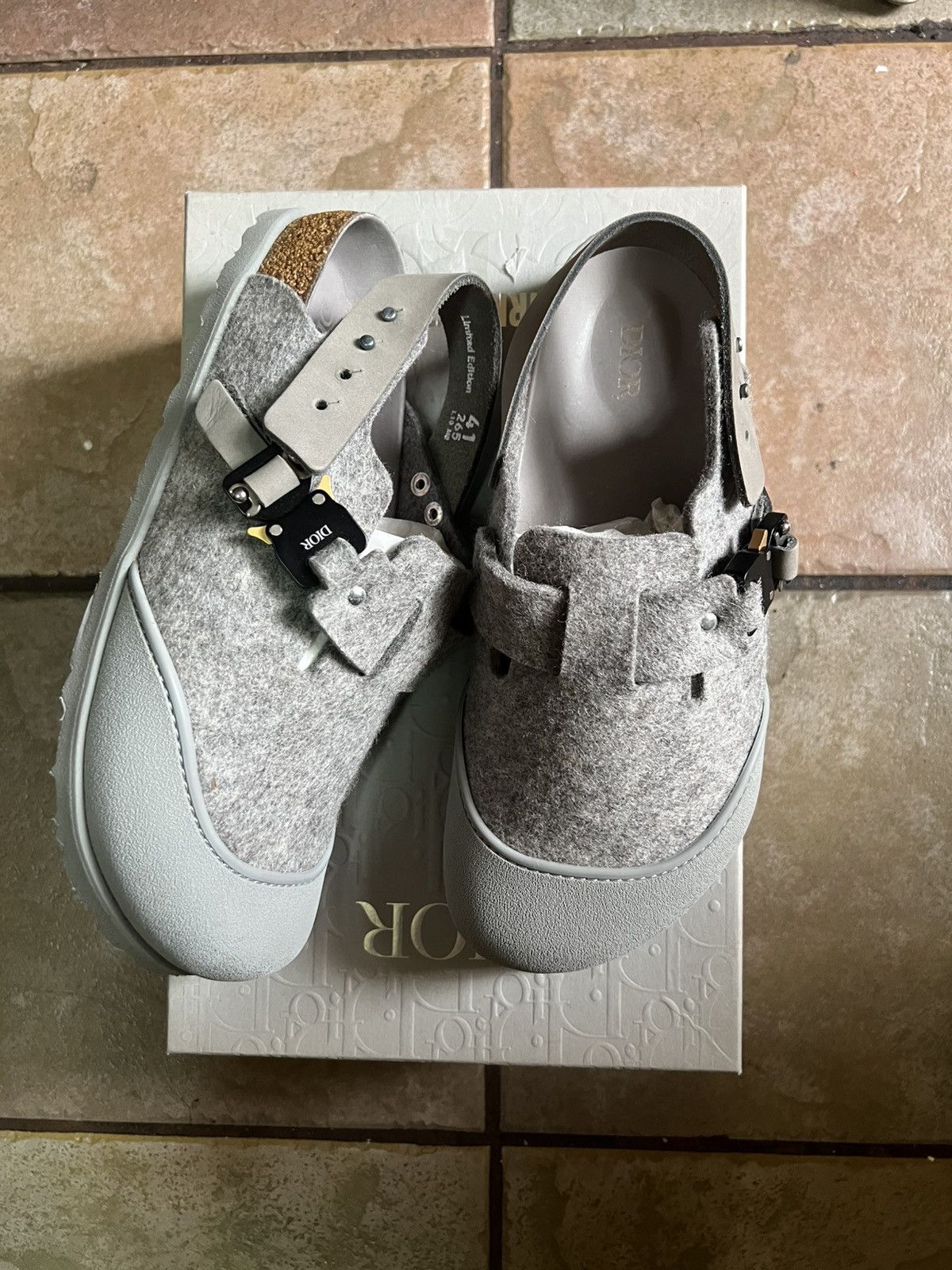 Birkenstock × Dior DIOR BIRKENSTOCKS TOKIO SLIPPER SZ 41 (8) Size US 8 / EU 41 - 2 Thumbnail