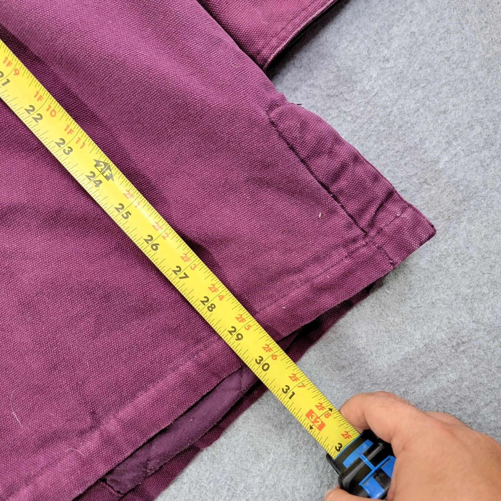 Vintage Cabela's Jacket Womens XL Purple Canvas Fleece Lined Insulated Pockets chore Size XL / US 12-14 / IT 48-50 - 6 Thumbnail