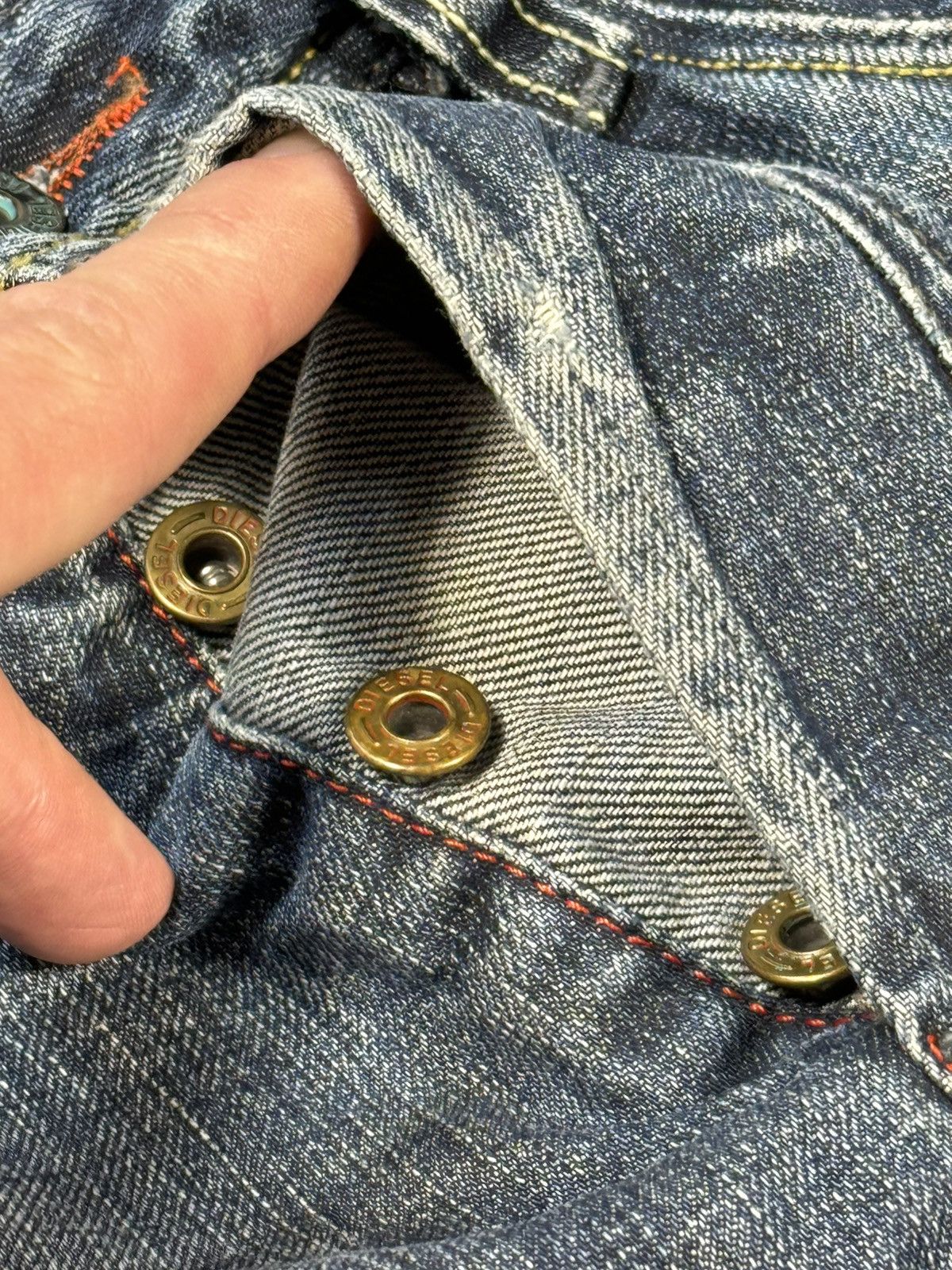 Diesel × Diesel Black Gold Diesel Destresed Trapper Jeans Size US 30 / EU 46 - 10 Thumbnail