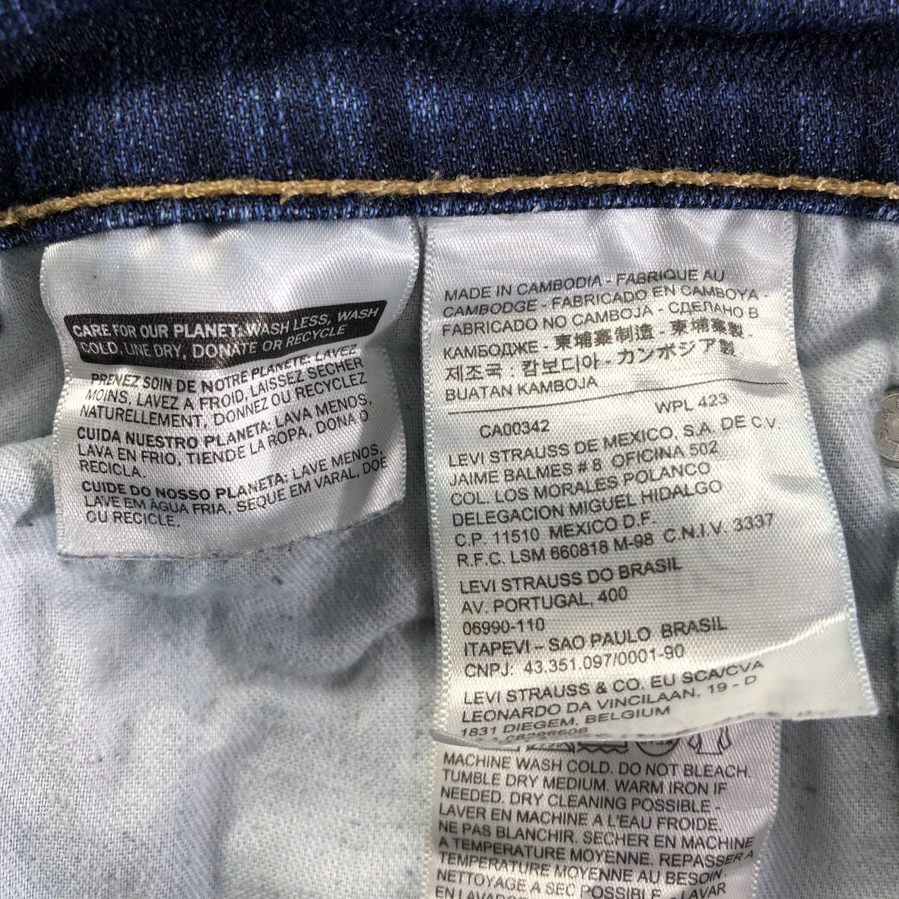 Levi's Vintage Blue Wash Levis 514 Jeans-J4443 Size US 32 / EU 48 - 9 Thumbnail