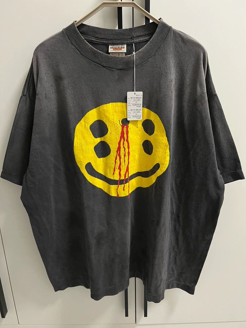 Saint Michael SAINT × CPFM Smile SS Tee Black - dmc | Grailed