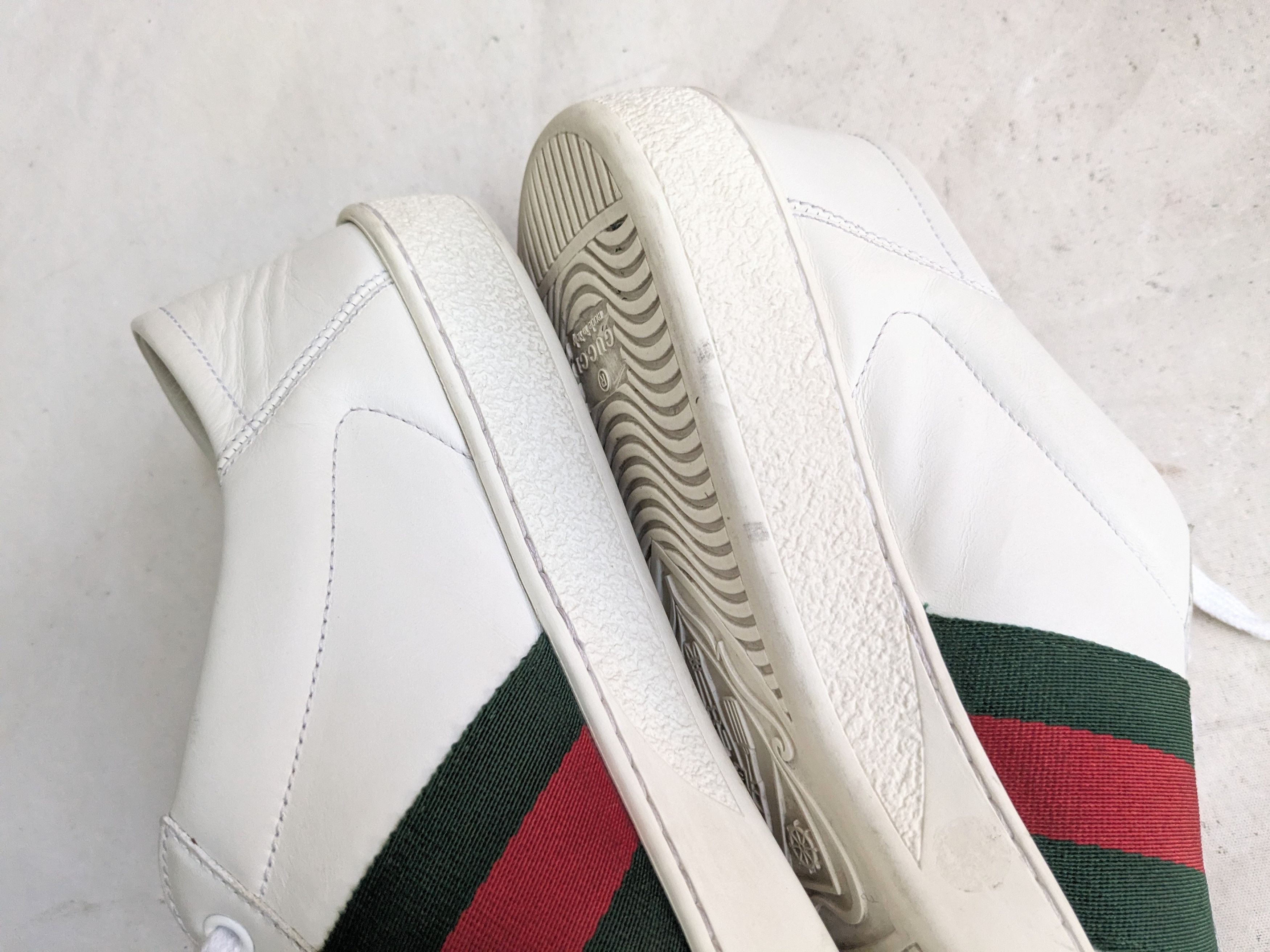 Gucci Gucci Ace Sneakers Bee White 9.5 Low Tops Size US 9.5 / EU 42-43 - 7 Thumbnail