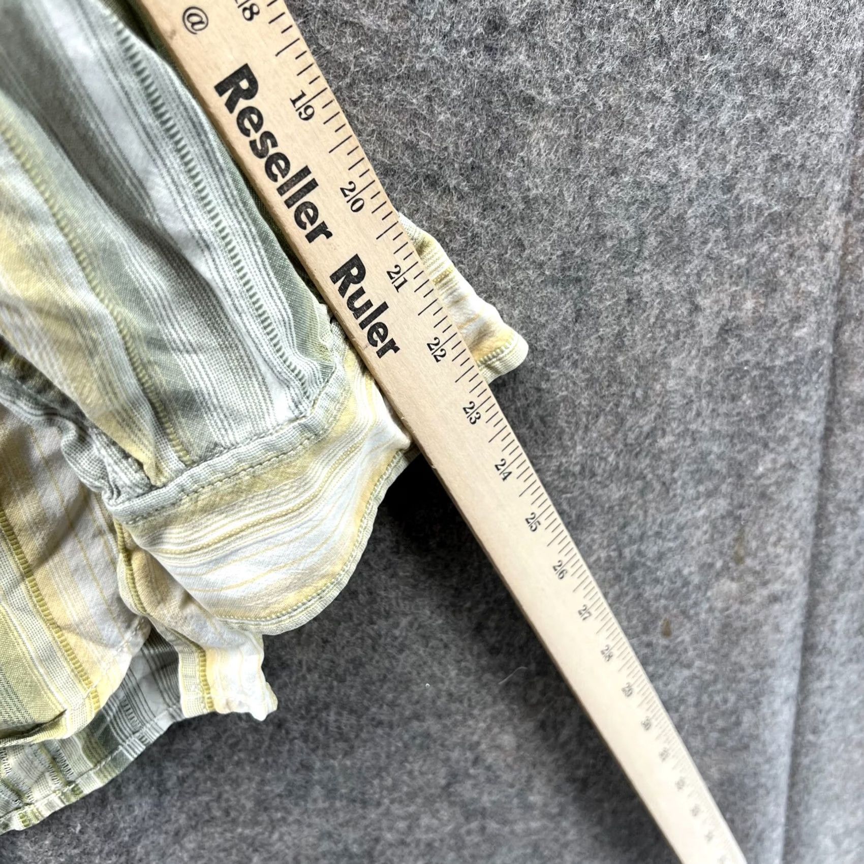 Tommy Bahama VINTAGE Tommy Bahama Shirt Mens L Green Yellow Striped Button-Down Tencel Size US L / EU 52-54 / 3 - 4 Thumbnail