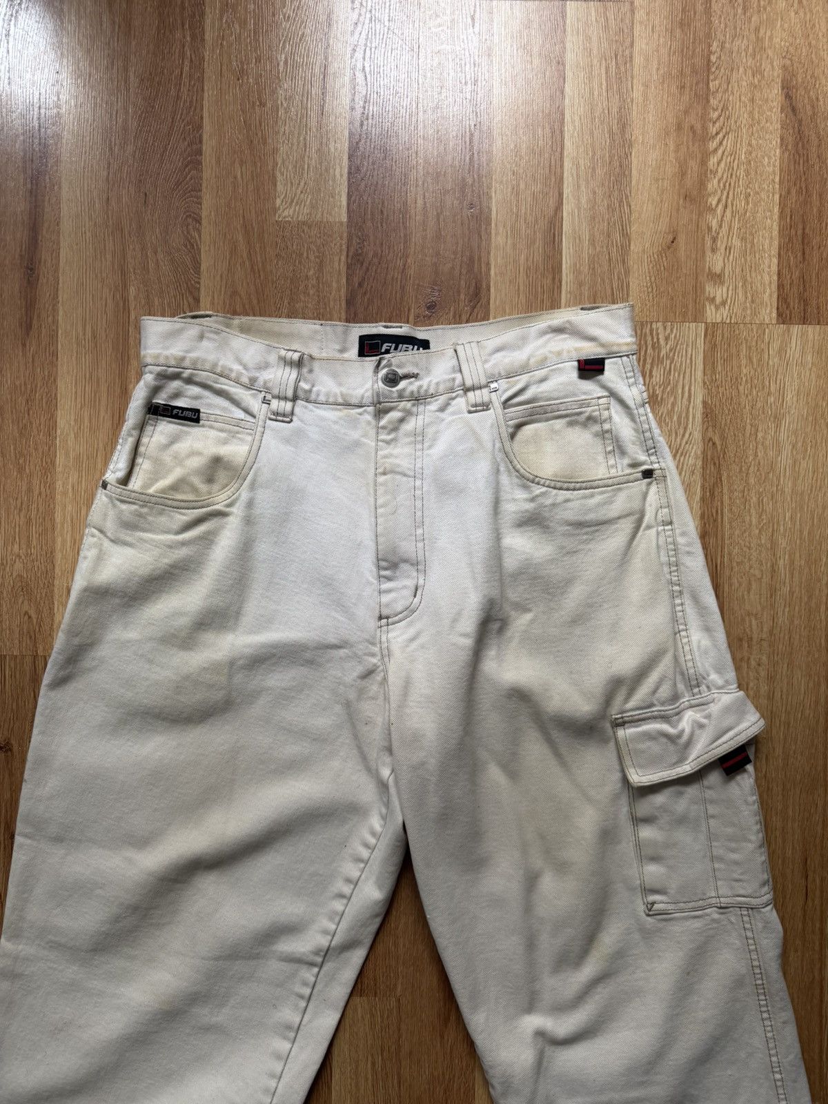 Vintage Vintage Fubu painter jeans white Size US 34 / EU 50 - 3 Thumbnail
