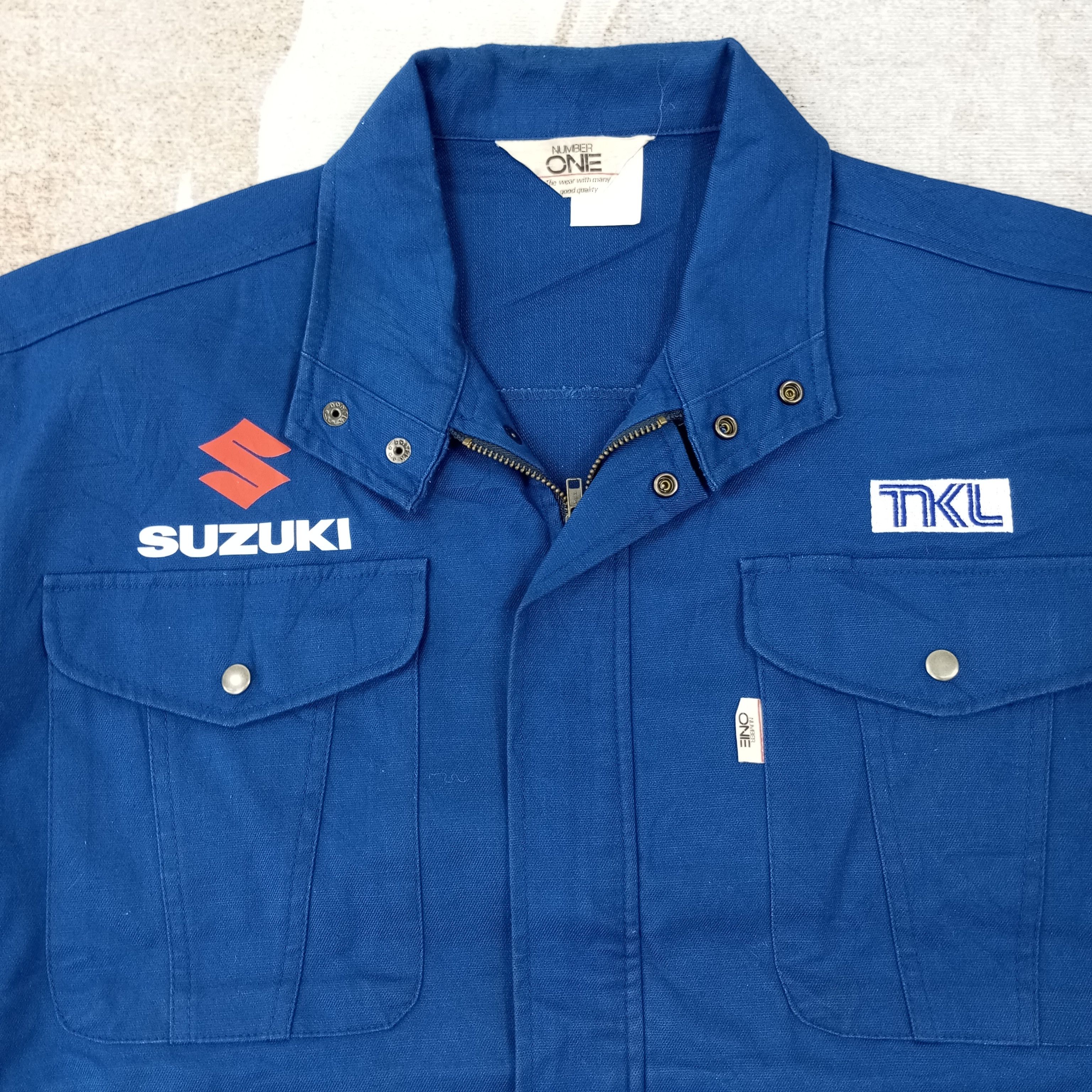 Vintage Suzuki Japanese Motorsports Custom Jacket c232n3 Size US L / EU 52-54 / 3 - 4 Thumbnail