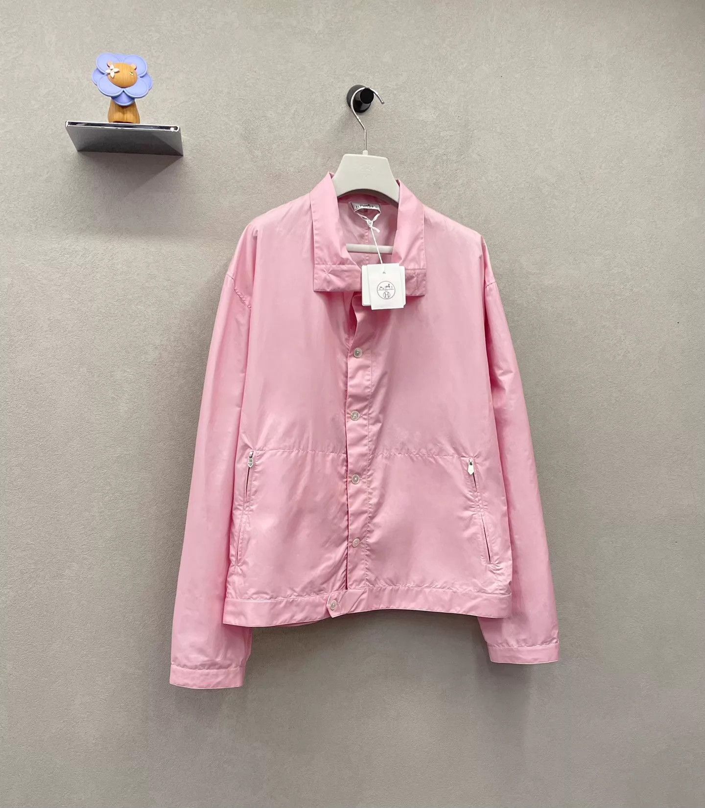 Hermes HERMES Pastel Pink Shirt Jacket Size M / US 6-8 / IT 42-44 - 3 Thumbnail
