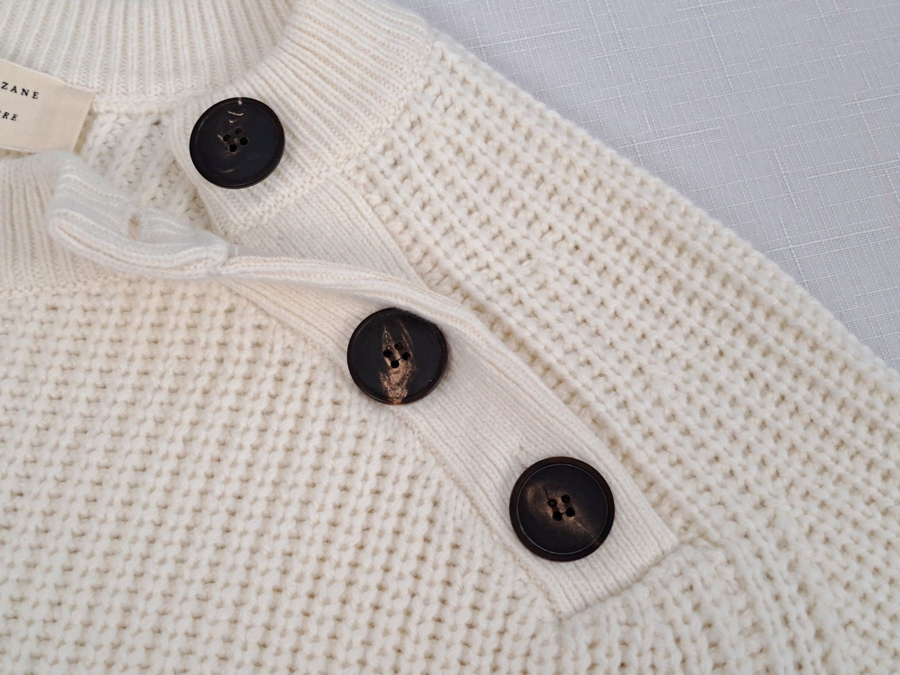 Sezane Sezane Darius wool/cotton sweater in ecru. Size S Size S / US 4 / IT 40 - 8 Thumbnail