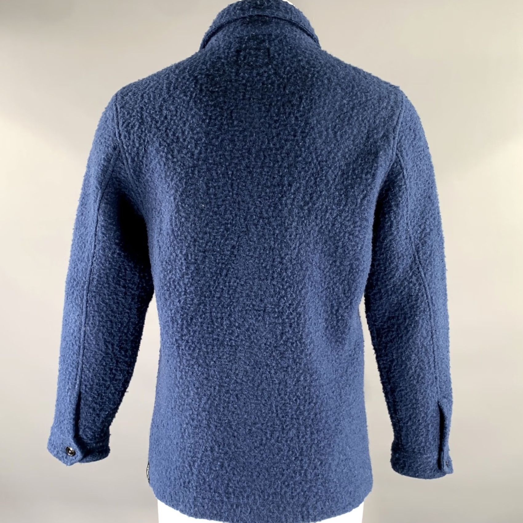 Todd Snyder TODD SNYDER Jacket Size M Blue Textured Wool Blend Size US M / EU 48-50 / 2 - 4 Thumbnail