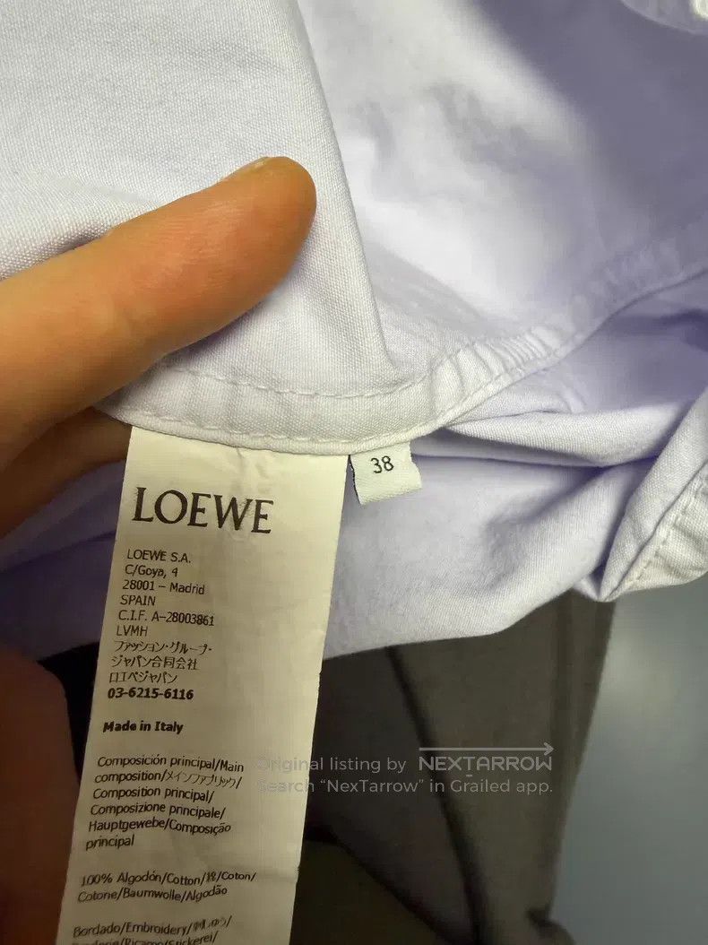 Loewe Loewe size 38 Men's Long Sleeve Shirt, 25ss Model, Embroide Size US S / EU 44-46 / 1 - 8 Thumbnail