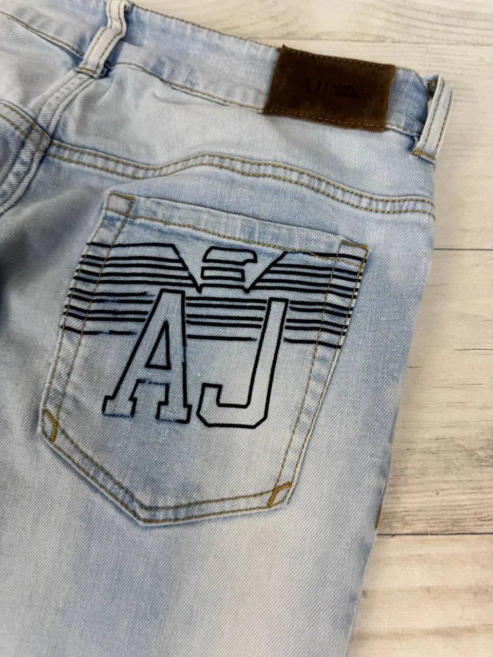 Armani Vintage Armani Big Logo Denim Jeans Size US 28 / EU 44 - 17 Thumbnail
