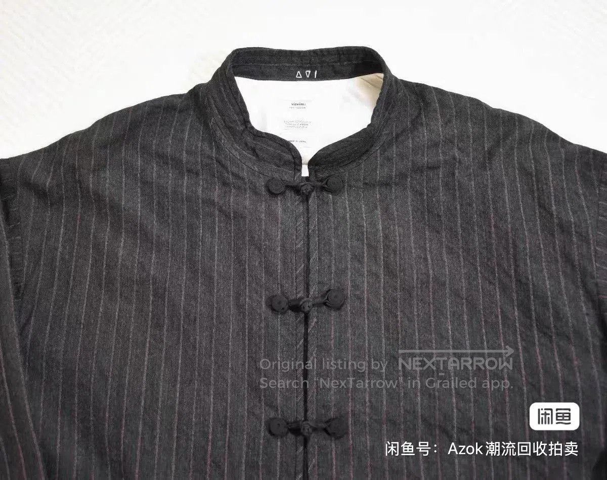 Visvim Visvim Dharma Santome Stripe Wool Shirt. Size US XL / EU 56 / 4 - 4 Thumbnail