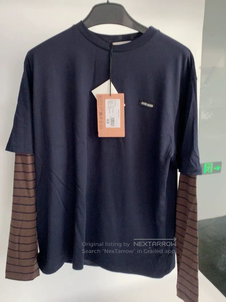 Miu Miu Size s Fake two long-sleeved T-shirts