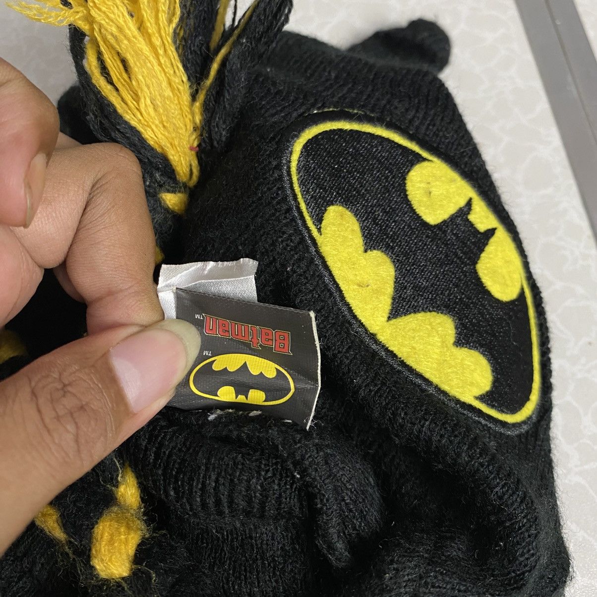 DC Comics × Vintage 2000s y2k devil horn batman dc comics earflap knitted hats Size ONE SIZE - 6 Thumbnail