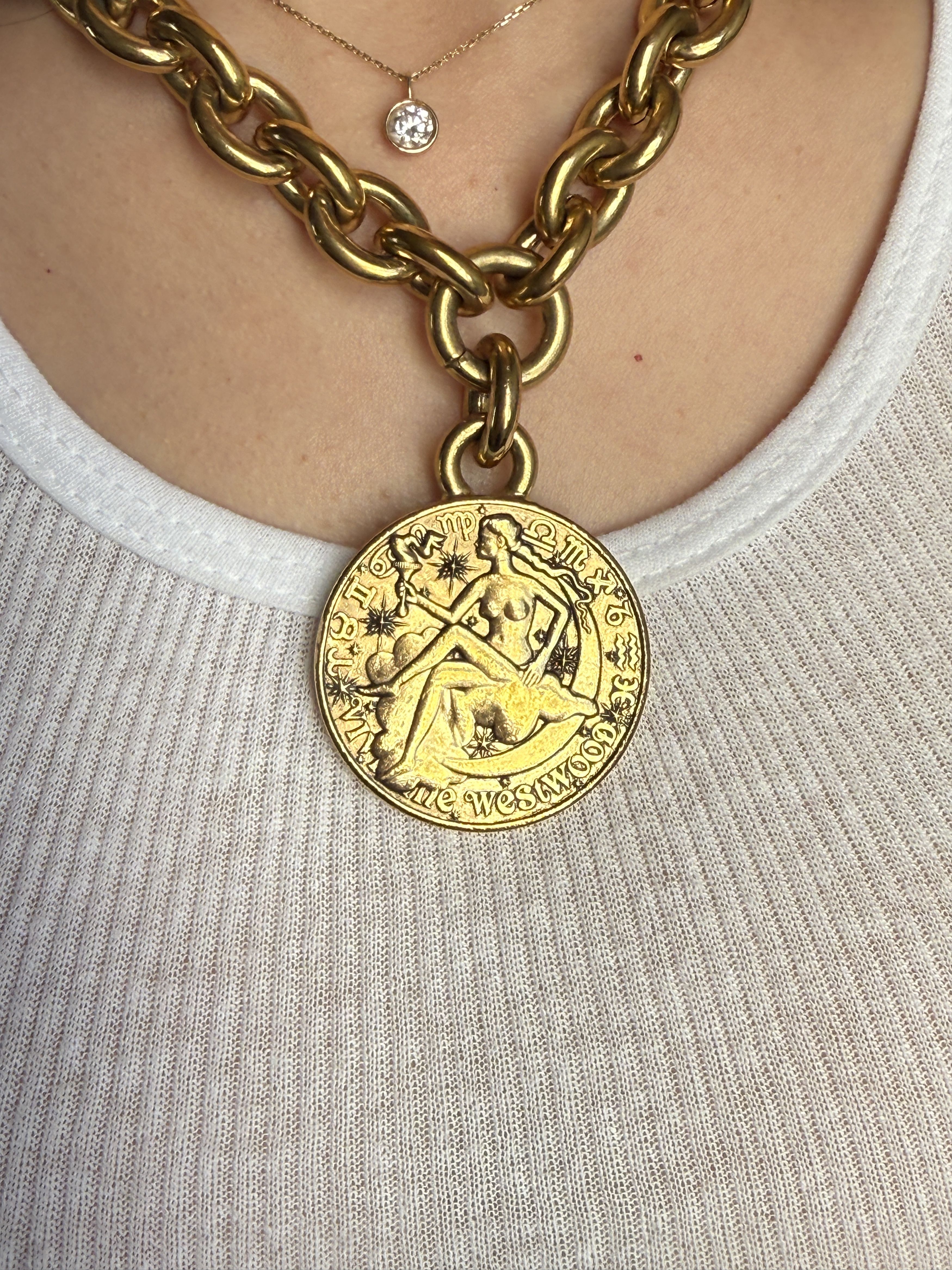 Vivienne Westwood Huge Double Sided Charm Necklace Broken Size ONE SIZE - 5 Thumbnail