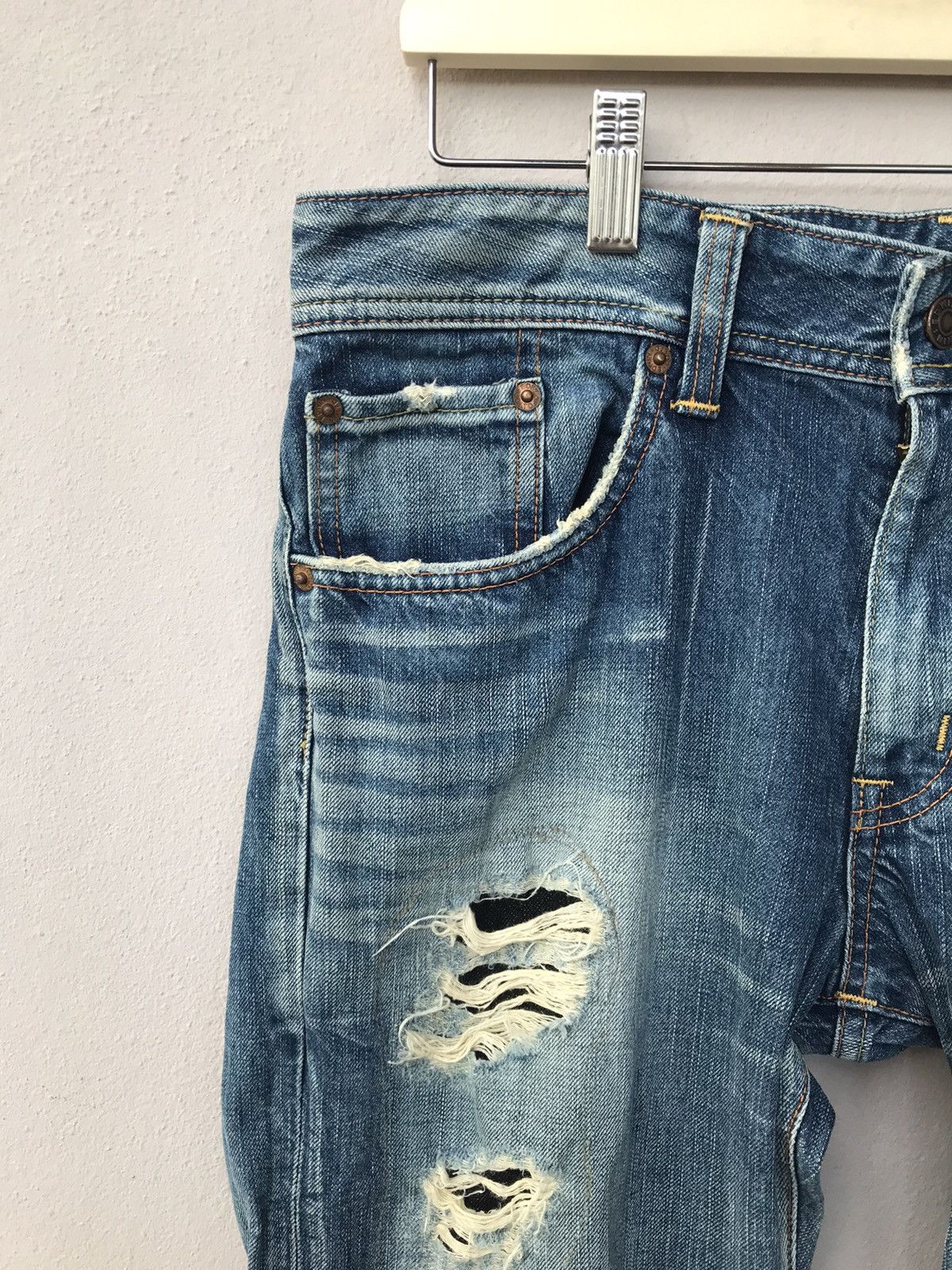 Edwin Vintage Edwin 511 Distressed Denim Seditionaries Style Size US 33 - 2 Thumbnail