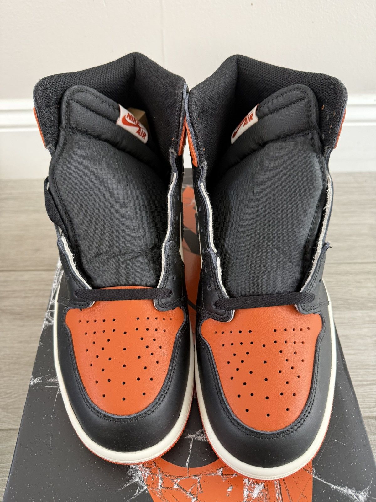 Jordan Brand Jordan 1 Retro High OG Shattered Backboard Black Starfish 12 Size US 12 / EU 45 - 5 Thumbnail