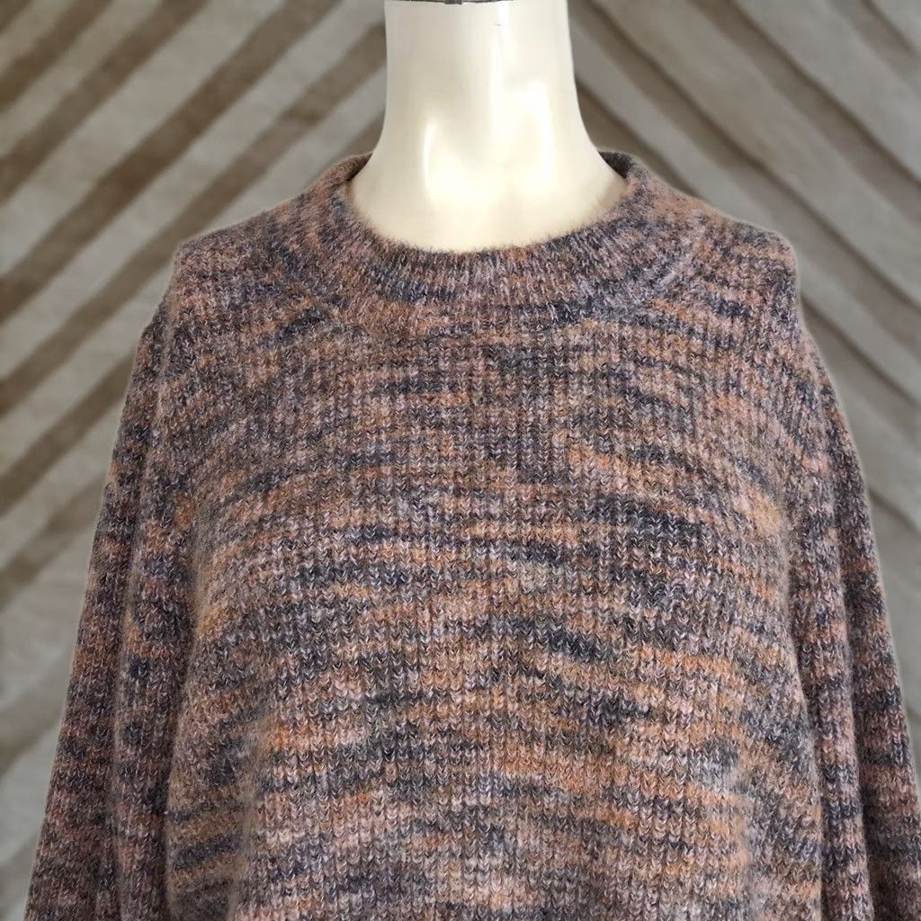 Madewell Madewell Marled Knit Balloon Sleeve Pullover Pink XL Cozy Casual Sweater Size XL / US 12-14 / IT 48-50 - 1 Thumbnail