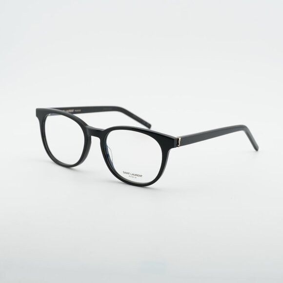 Saint Laurent Paris Saint Laurent SL M111 001 Round Eyeglasses Black 52mm Frame Size ONE SIZE - 1 Thumbnail