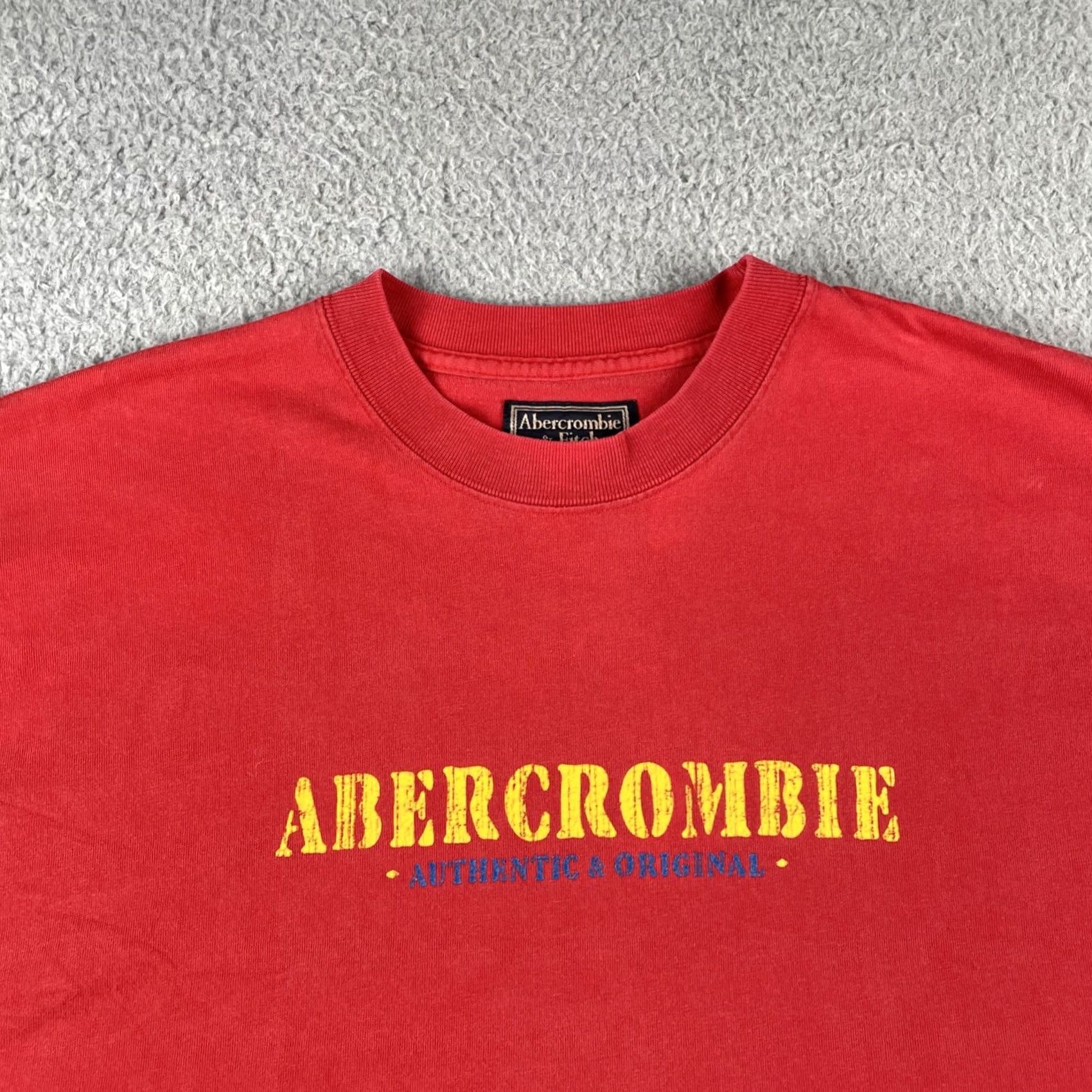 Abercrombie & Fitch VINTAGE Abercrombie & Fitch Shirt XL Red Outdoor Goods Y2K Made In US Marina Islands Mens Size US XL / EU 56 / 4 - 2 Thumbnail