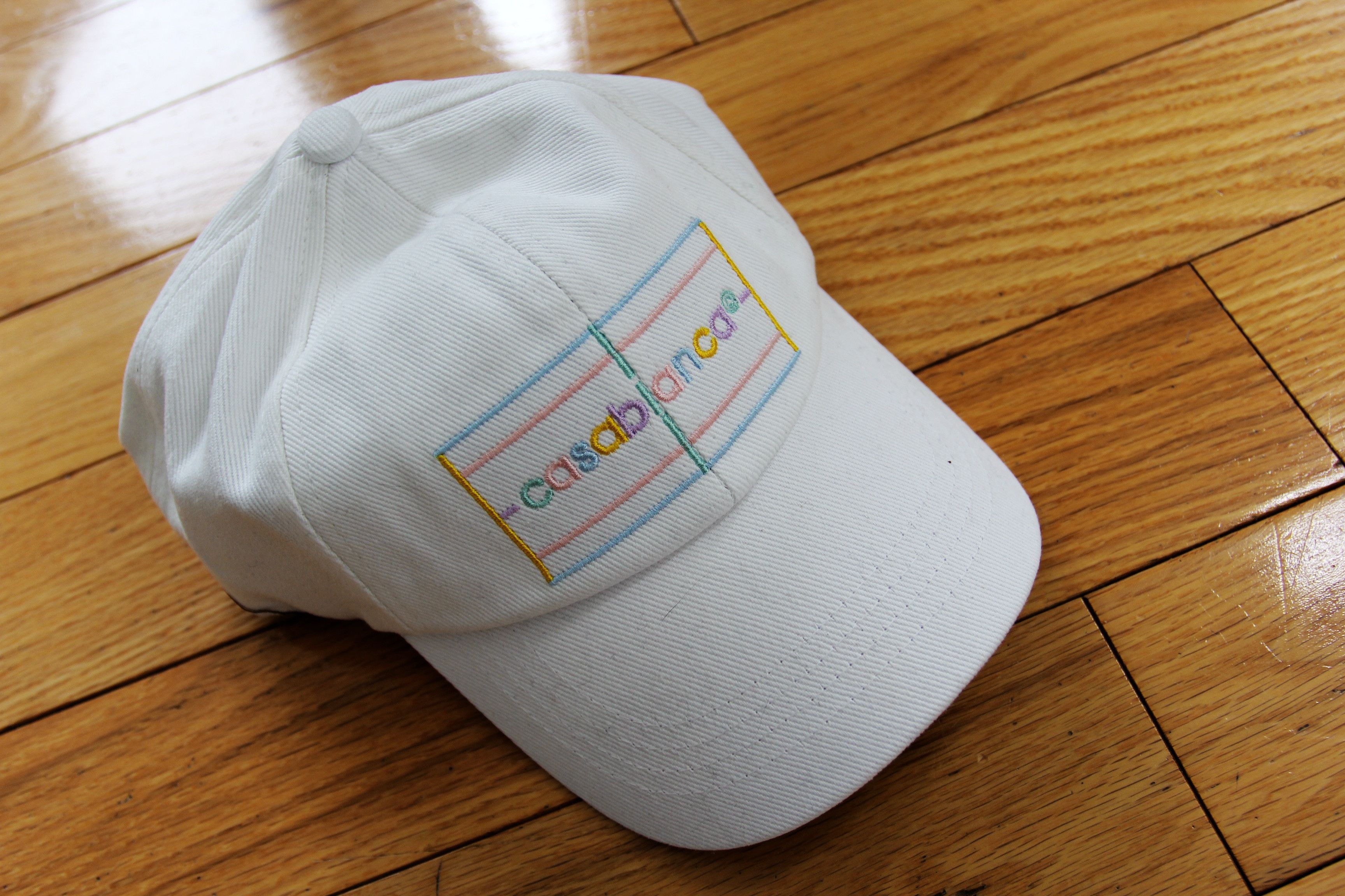 Casablanca BNWT AW24 CASABLANCA PASTEL EMBROIDERY CAP Size ONE SIZE - 3 Thumbnail